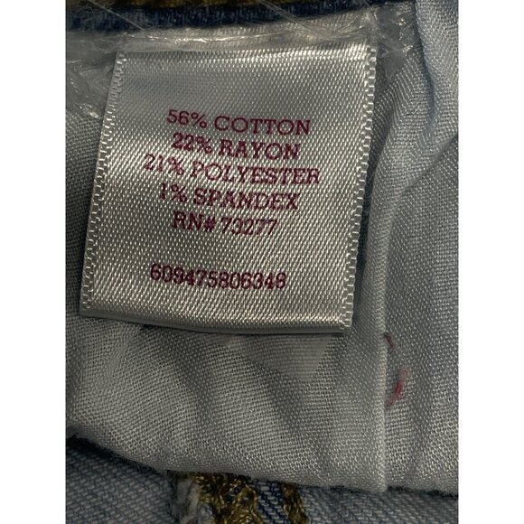 Light Wash Distressed High Rise Cutoff Denim Shorts Frayed Hem Pockets Size 9 - Picture 6 of 7